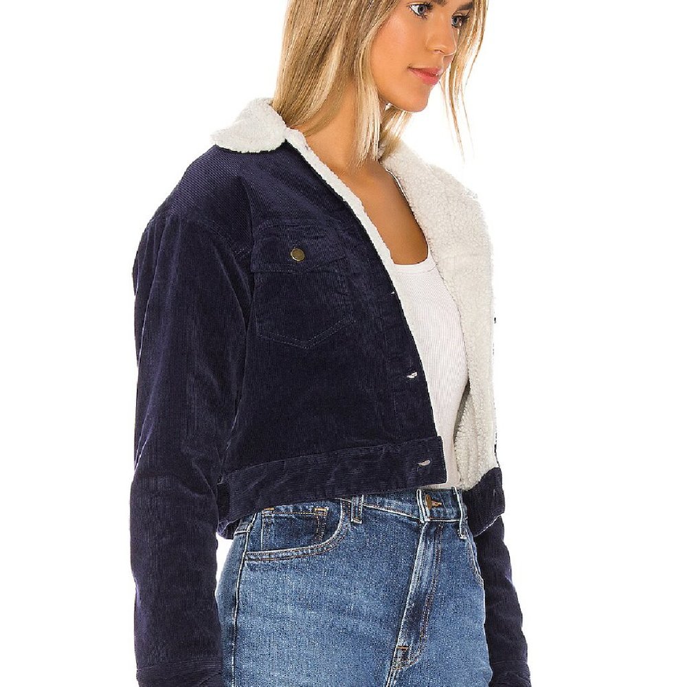Revolve Superdown Navy Jacket - Size XS - Picture 2 of 6